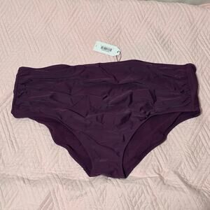 Universal Standard Deep Pansy Purple Swim The Bikini High Rise Brief 2XL